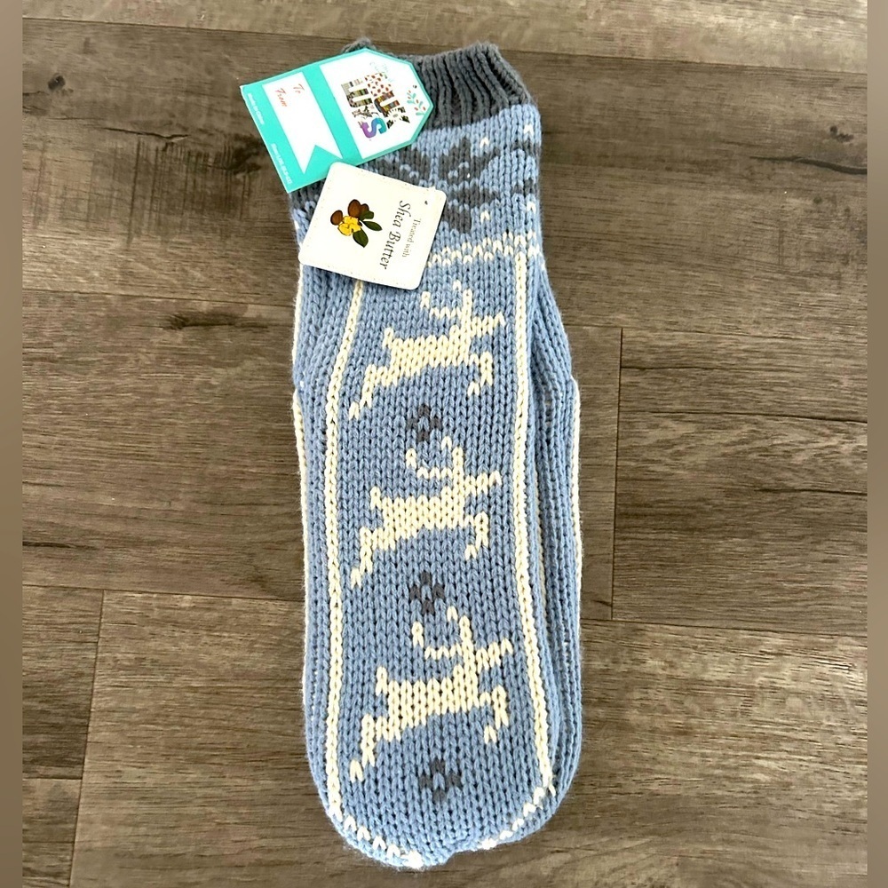 NWT The Original Mukluks Sock Slipper with Shea Butter L/XL